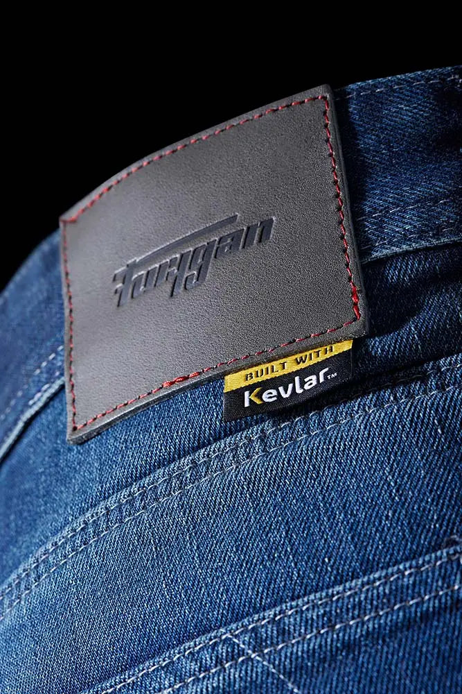 Furygan D12 X Kevlar Straight Jeans Denim Blue - FREE UK Shipping, FREE 365 Day Returns | Moto Central