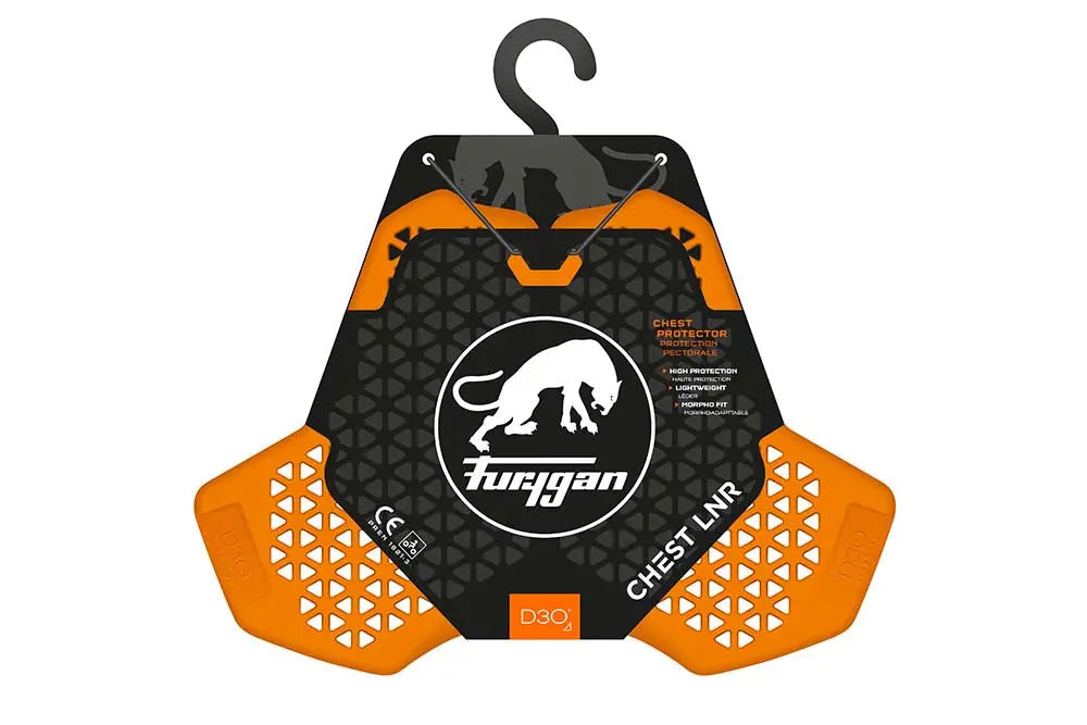 Furygan D3O Chest Protector Orange - FREE UK Shipping, FREE 365 Day Returns | Moto Central