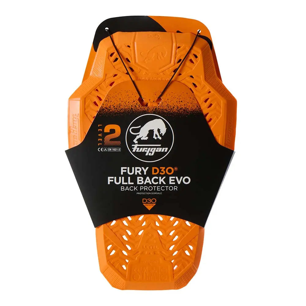 Furygan D3O Evo 2 Full Back Protector Orange - FREE UK Shipping, FREE 365 Day Returns | Moto Central