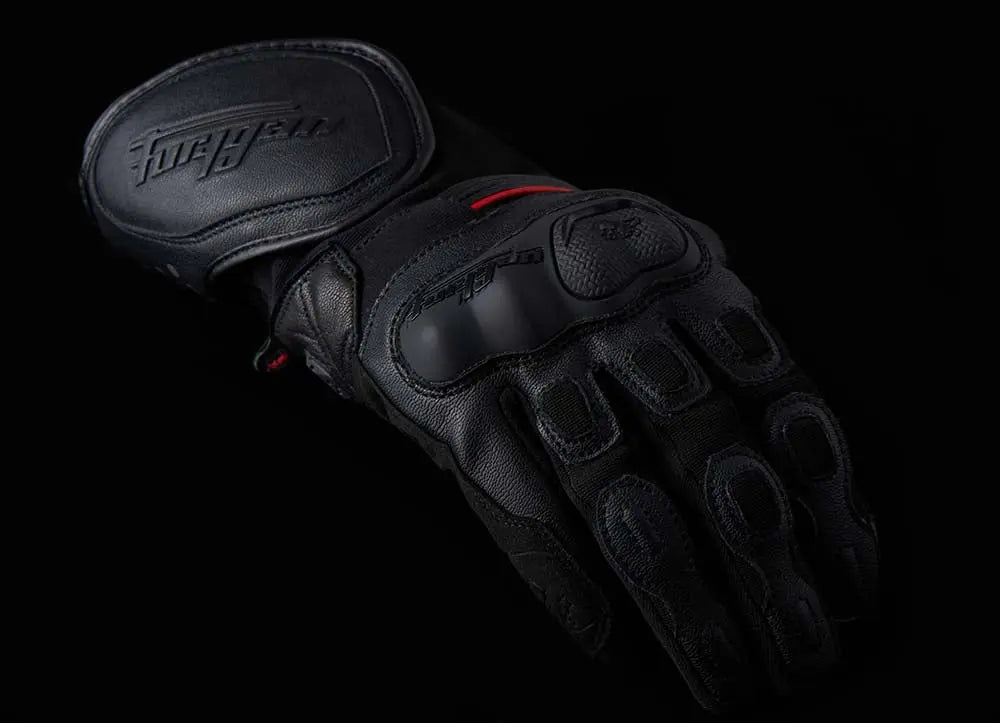 Furygan Dirt Road Leather & Textile Gloves Black - FREE UK Shipping, FREE 365 Day Returns | Moto Central