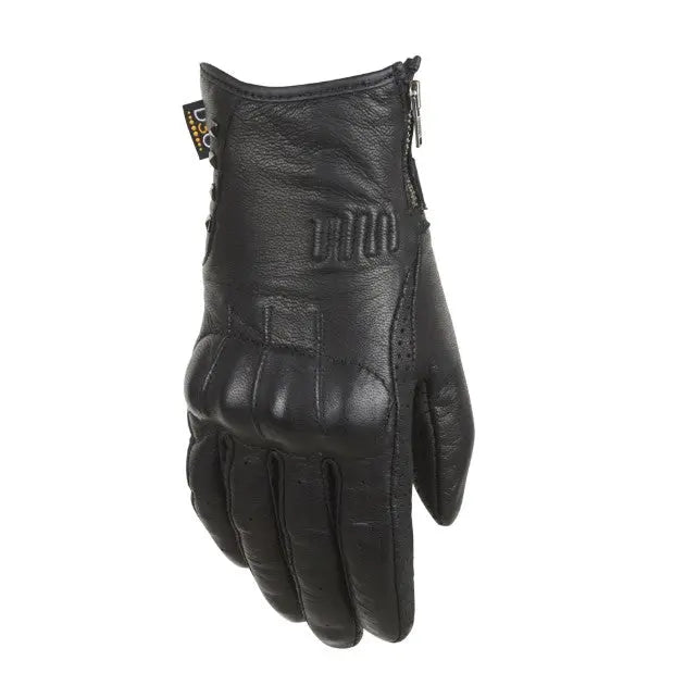 Furygan Elektra D3O Ladies Leather Gloves Black  - FREE UK Shipping, FREE 365 Day Returns | Moto Central