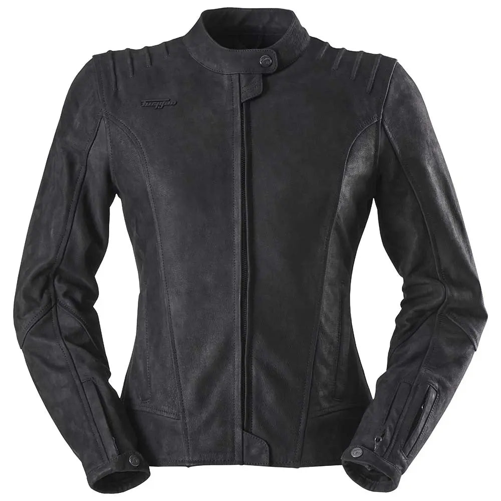 Furygan Elena Ladies Leather Jacket Black - FREE UK Shipping, FREE 365 Day Returns | Moto Central