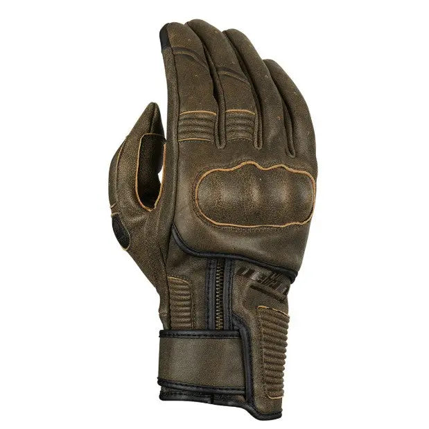 Furygan James Evo D3O Leather Gloves Rusted Brown  - FREE UK Shipping, FREE 365 Day Returns | Moto Central