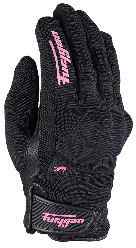 Furygan Jet All Season D3O Ladies Gloves Black / Pink - FREE UK Shipping, FREE 365 Day Returns | Moto Central