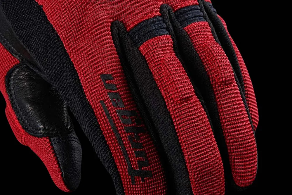 Furygan Jet D3O Ladies Textile Gloves Burgundy / Black - FREE UK Shipping, FREE 365 Day Returns | Moto Central