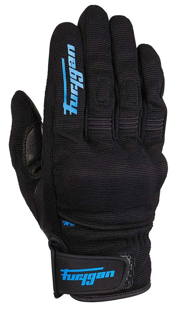 Furygan Jet D3O Textile Gloves Black / Blue - FREE UK Shipping, FREE 365 Day Returns | Moto Central