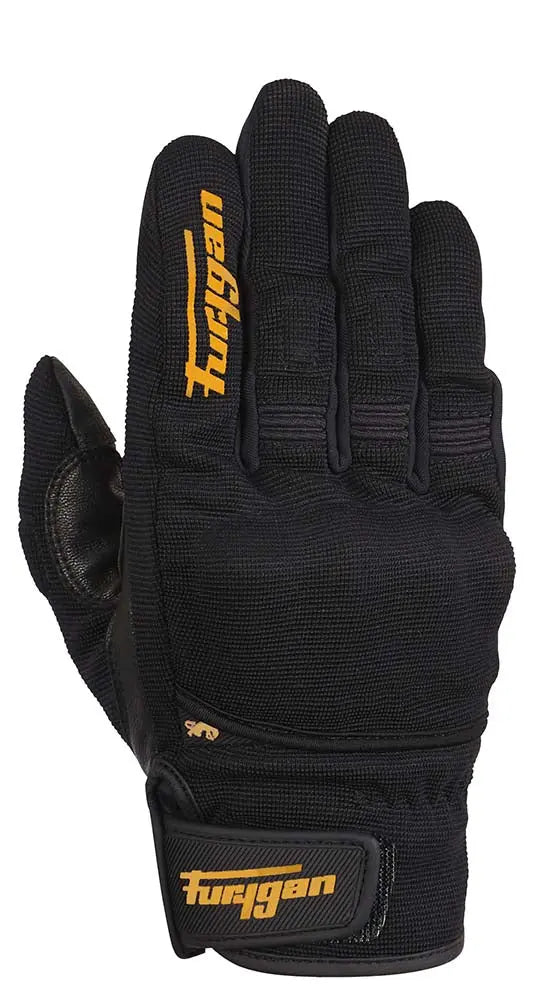 Furygan Jet D3O Textile Gloves Black / Orange - FREE UK Shipping, FREE 365 Day Returns | Moto Central