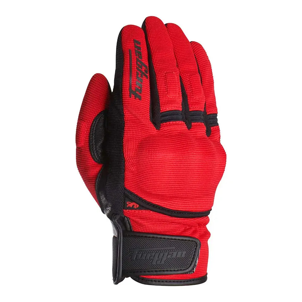 Furygan Jet D3O Textile Gloves Red / Black - FREE UK Shipping, FREE 365 Day Returns | Moto Central