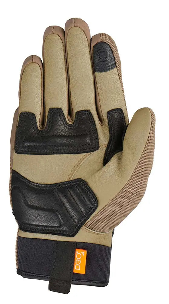 Furygan Jet D3O Textile Gloves Sand / Black - FREE UK Shipping, FREE 365 Day Returns | Moto Central