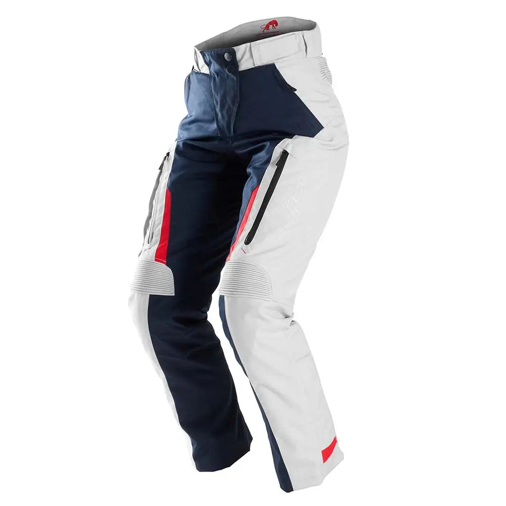 Furygan Killington Ladies Textile Trouser Blue / Pearl / Red - FREE UK Shipping, FREE 365 Day Returns | Moto Central