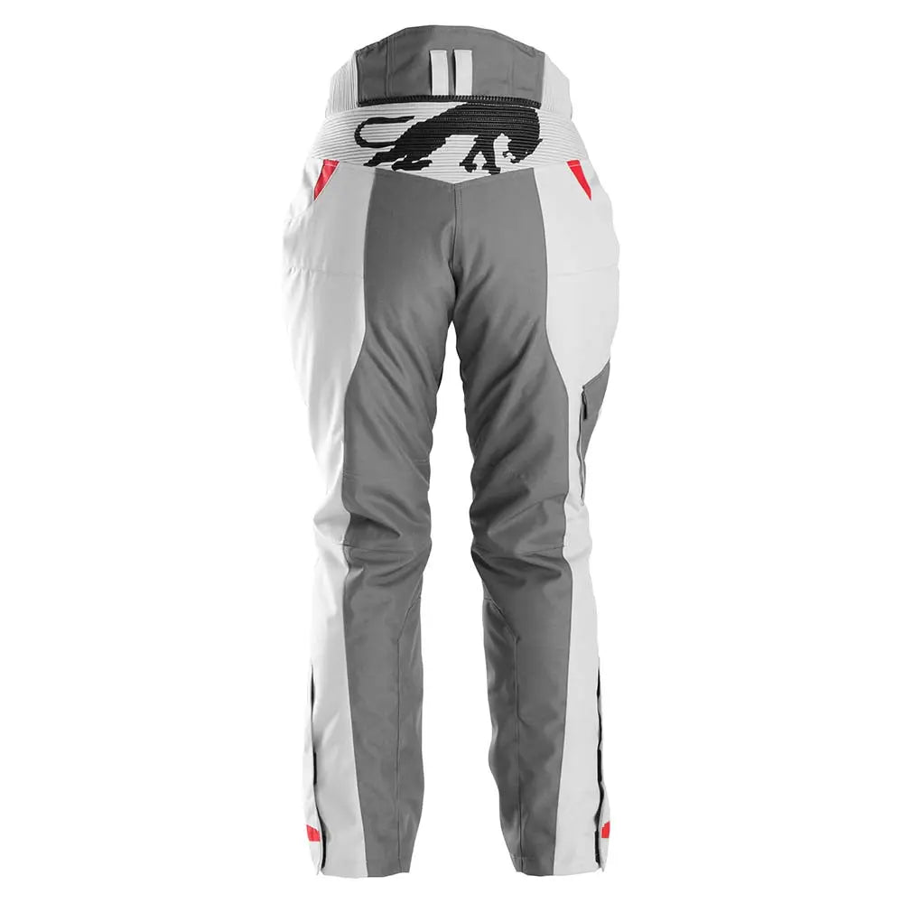 Furygan Killington Ladies Textile Trouser Grey / Pearl / Red - FREE UK Shipping, FREE 365 Day Returns | Moto Central