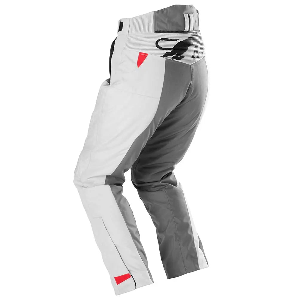 Furygan Killington Ladies Textile Trouser Grey / Pearl / Red - FREE UK Shipping, FREE 365 Day Returns | Moto Central