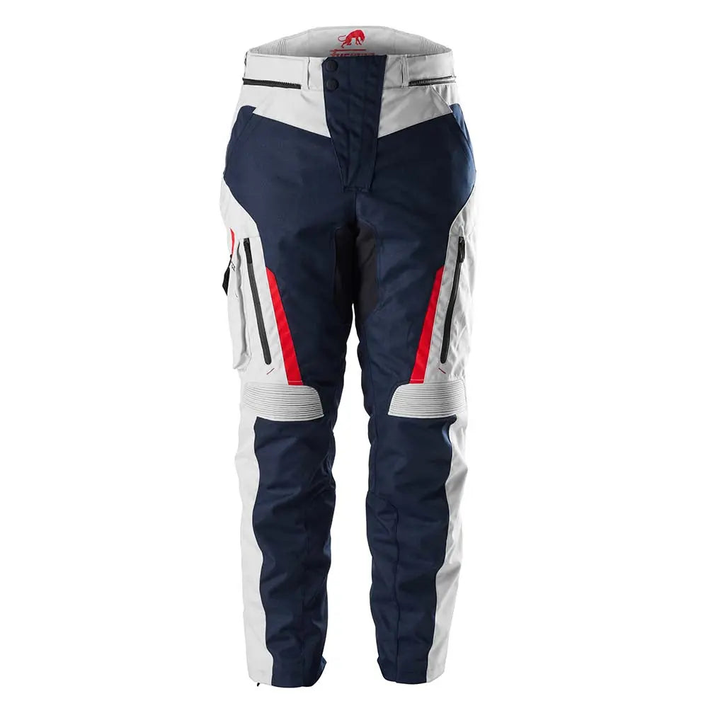 Furygan Killington Textile Trouser Blue / Pearl / Red - FREE UK Shipping, FREE 365 Day Returns | Moto Central