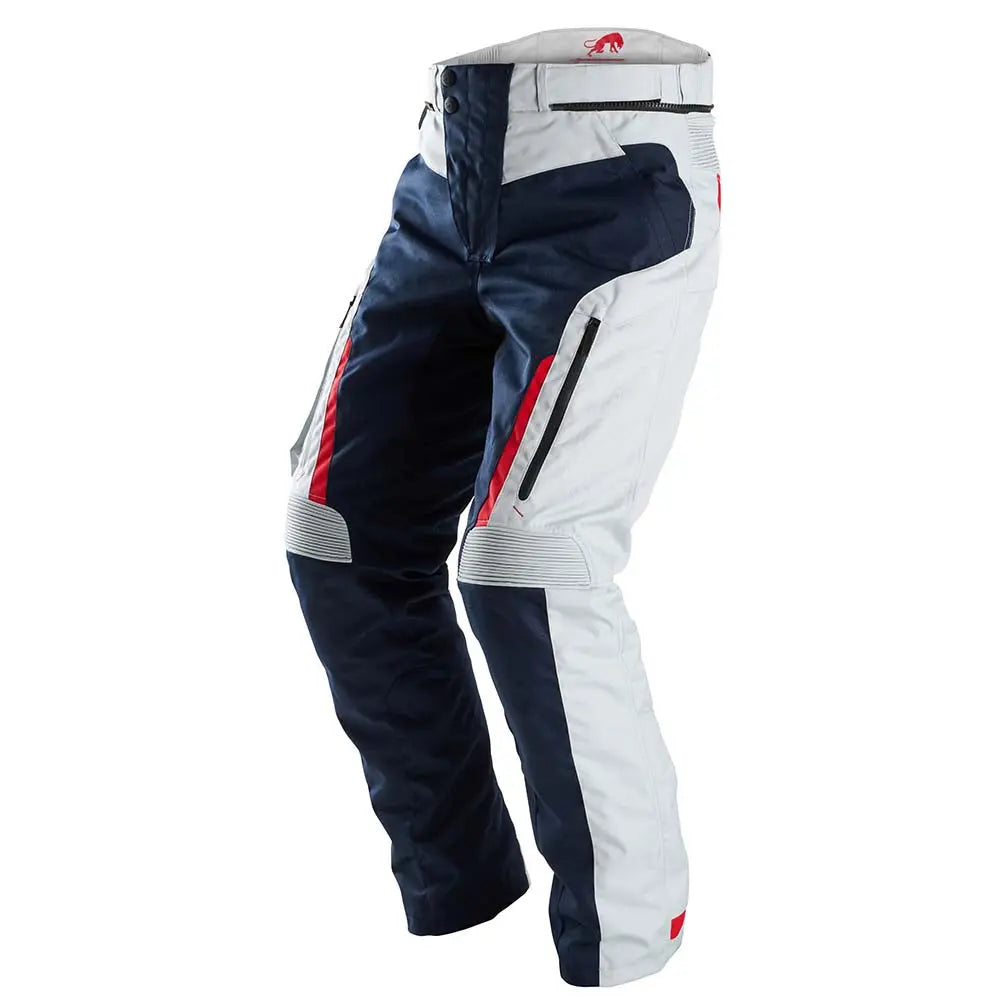 Furygan Killington Textile Trouser Blue / Pearl / Red - FREE UK Shipping, FREE 365 Day Returns | Moto Central