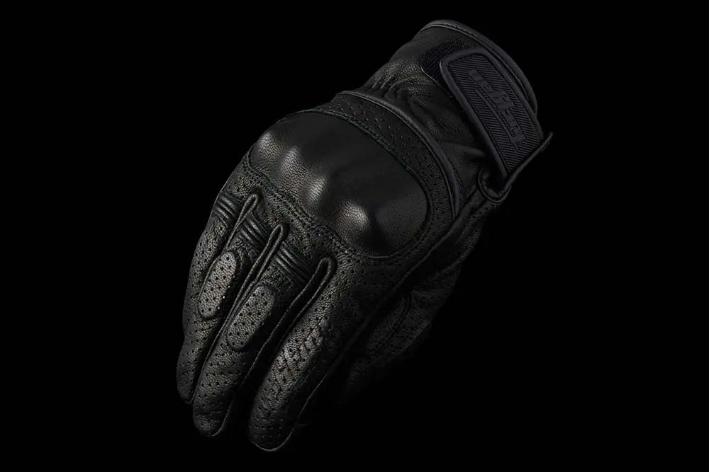 Furygan LR Jet D3O Vented Leather Gloves Black - FREE UK Shipping, FREE 365 Day Returns | Moto Central