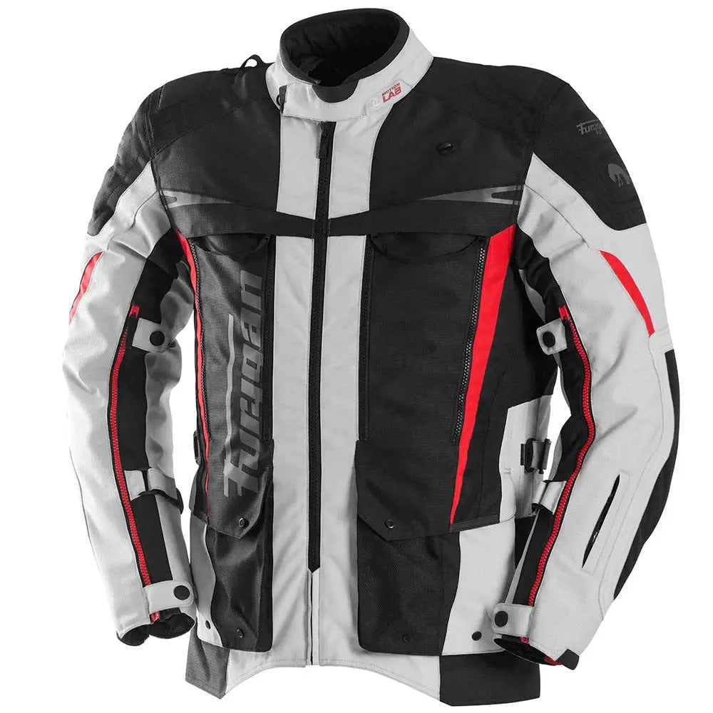 Furygan Montroc Kevlar Primaloft 3-In-1+ Jacket Black / Pearl / Red - FREE UK Shipping, FREE 365 Day Returns | Moto Central