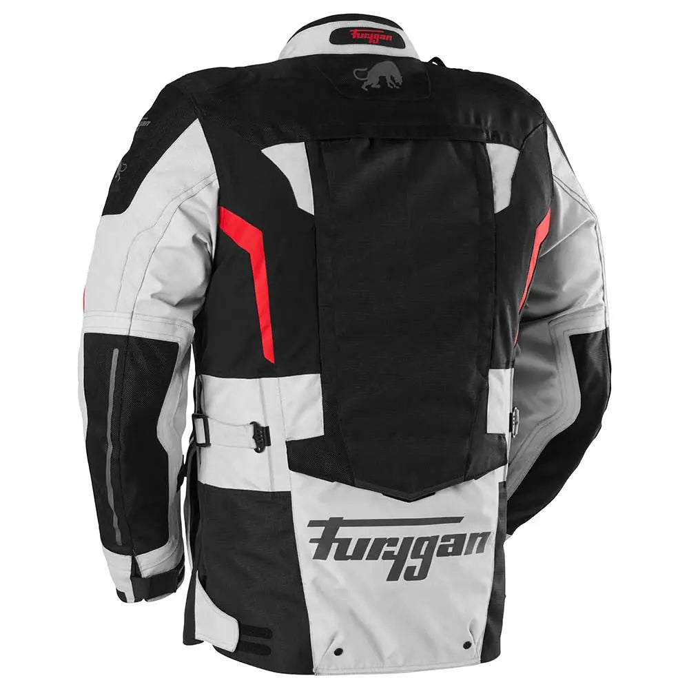 Furygan Montroc Kevlar Primaloft 3-In-1+ Jacket Black / Pearl / Red - FREE UK Shipping, FREE 365 Day Returns | Moto Central