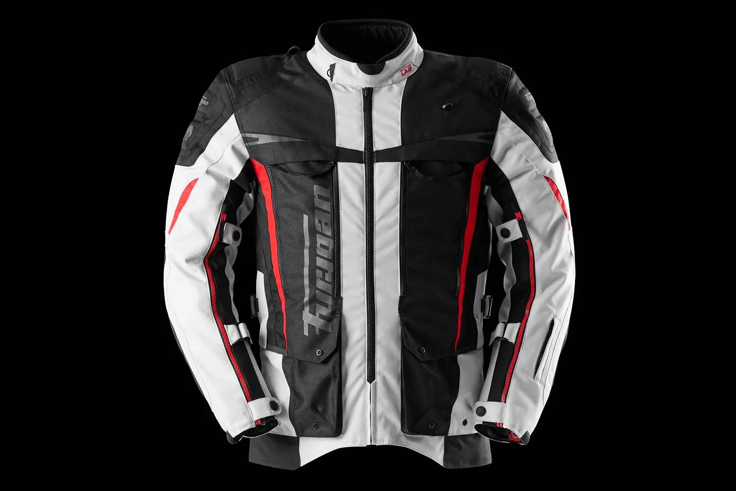 Furygan Montroc Kevlar Primaloft 3-In-1+ Jacket Black / Pearl / Red - FREE UK Shipping, FREE 365 Day Returns | Moto Central