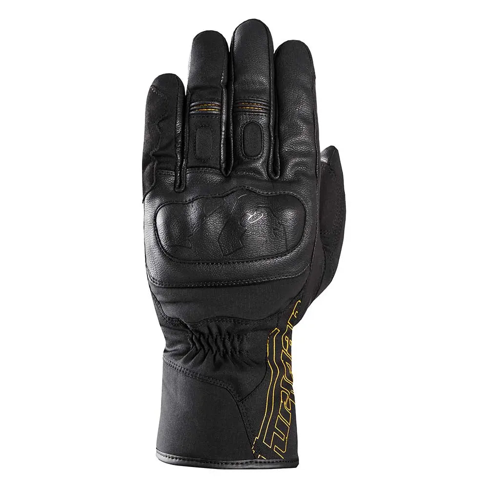 Furygan Oslo D3O Primaloft Ladies Leather Gloves Black / Gold - FREE UK Shipping, FREE 365 Day Returns | Moto Central