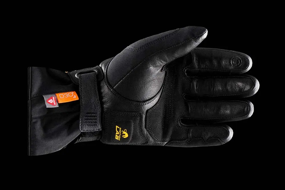 Furygan Oslo D3O Primaloft Ladies Leather Gloves Black / Gold - FREE UK Shipping, FREE 365 Day Returns | Moto Central