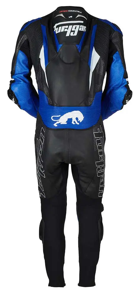 Furygan Overtake One Piece Leather Suit Black / Blue - FREE UK Shipping, FREE 365 Day Returns | Moto Central