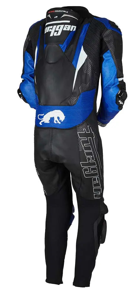 Furygan Overtake One Piece Leather Suit Black / Blue - FREE UK Shipping, FREE 365 Day Returns | Moto Central