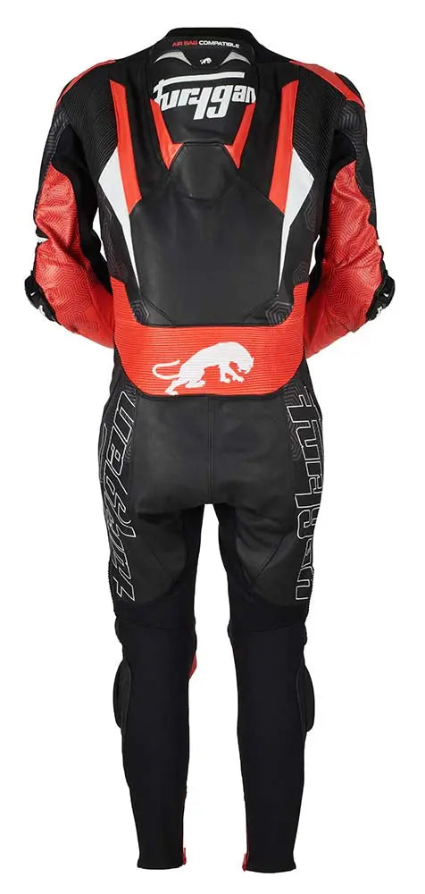 Furygan Overtake One Piece Leather Suit Black / Red - FREE UK Shipping, FREE 365 Day Returns | Moto Central