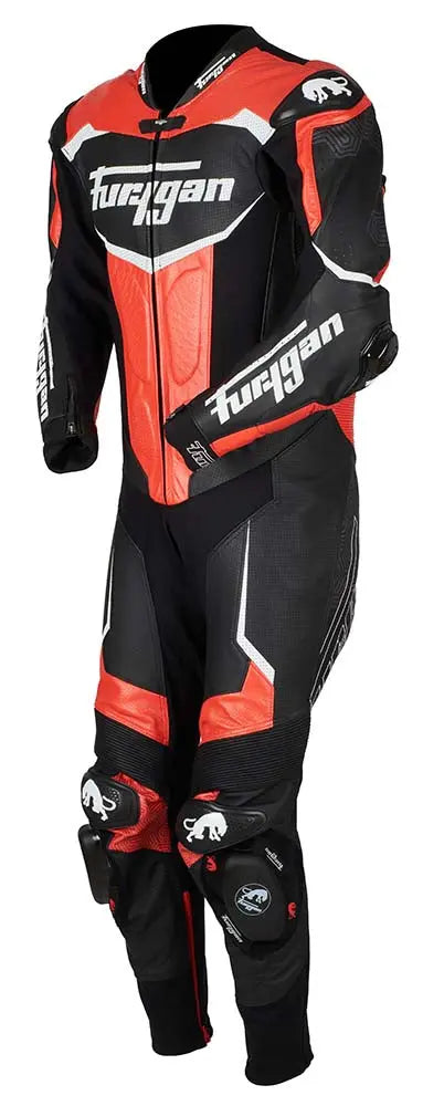 Furygan Overtake One Piece Leather Suit Black / Red - FREE UK Shipping, FREE 365 Day Returns | Moto Central