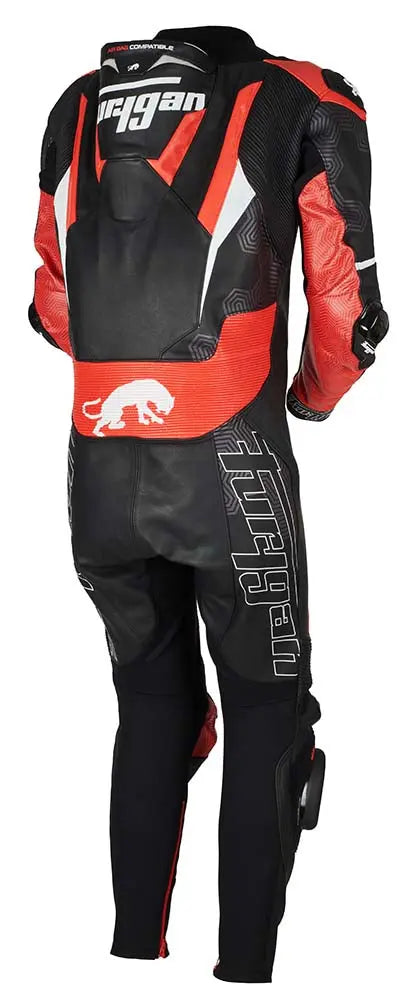 Furygan Overtake One Piece Leather Suit Black / Red - FREE UK Shipping, FREE 365 Day Returns | Moto Central