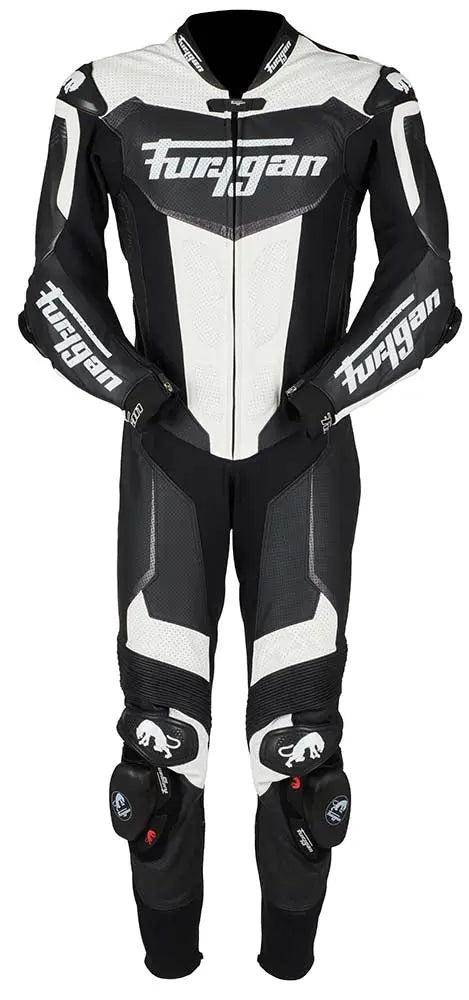 Furygan Overtake One Piece Leather Suit Black / White - FREE UK Shipping, FREE 365 Day Returns | Moto Central