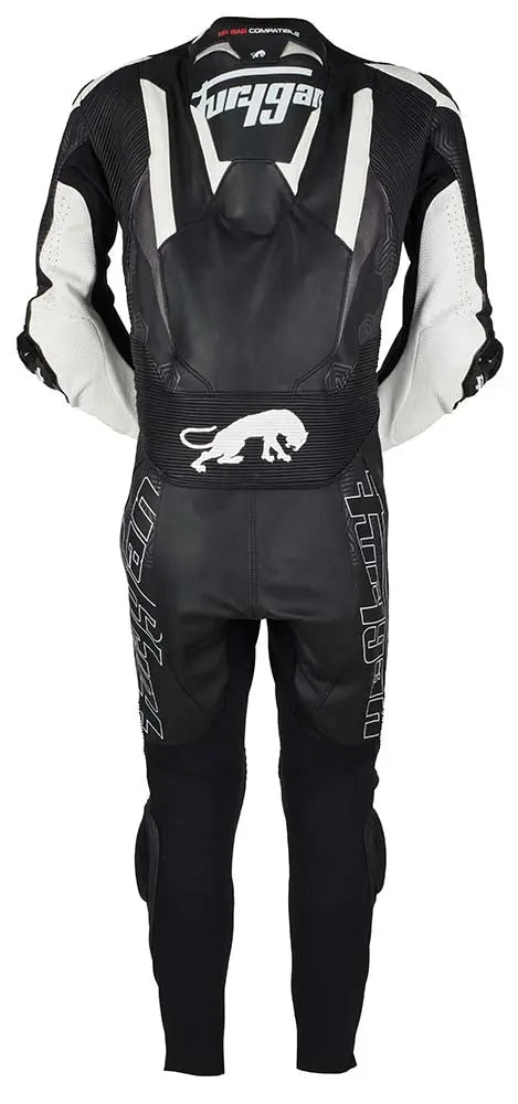 Furygan Overtake One Piece Leather Suit Black / White - FREE UK Shipping, FREE 365 Day Returns | Moto Central