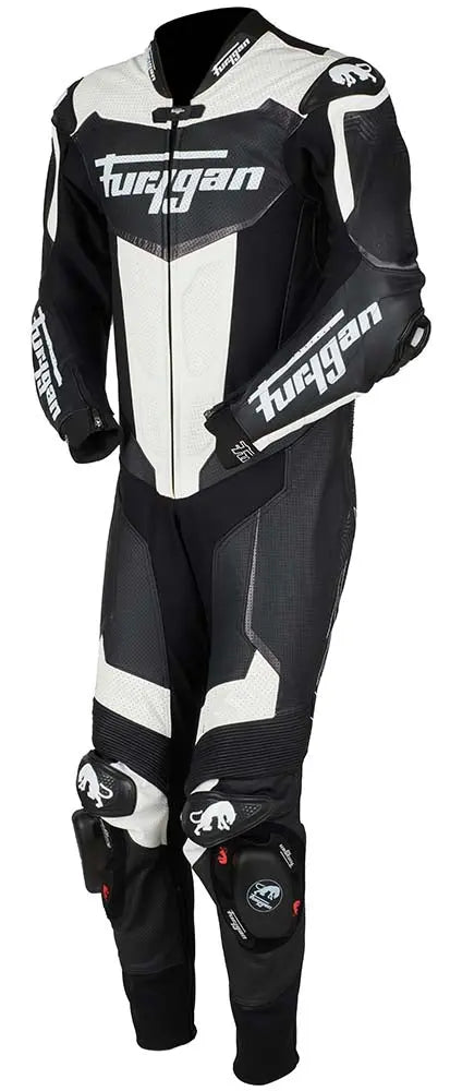 Furygan Overtake One Piece Leather Suit Black / White - FREE UK Shipping, FREE 365 Day Returns | Moto Central