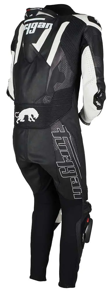 Furygan Overtake One Piece Leather Suit Black / White - FREE UK Shipping, FREE 365 Day Returns | Moto Central