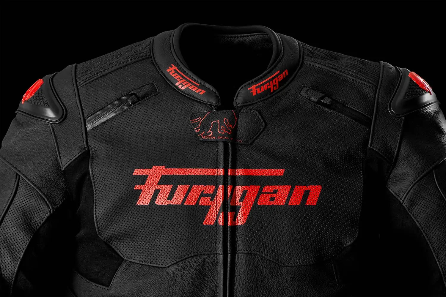 Furygan Raptor Evo 3 Leather Jacket Black / Red - FREE UK Shipping, FREE 365 Day Returns | Moto Central