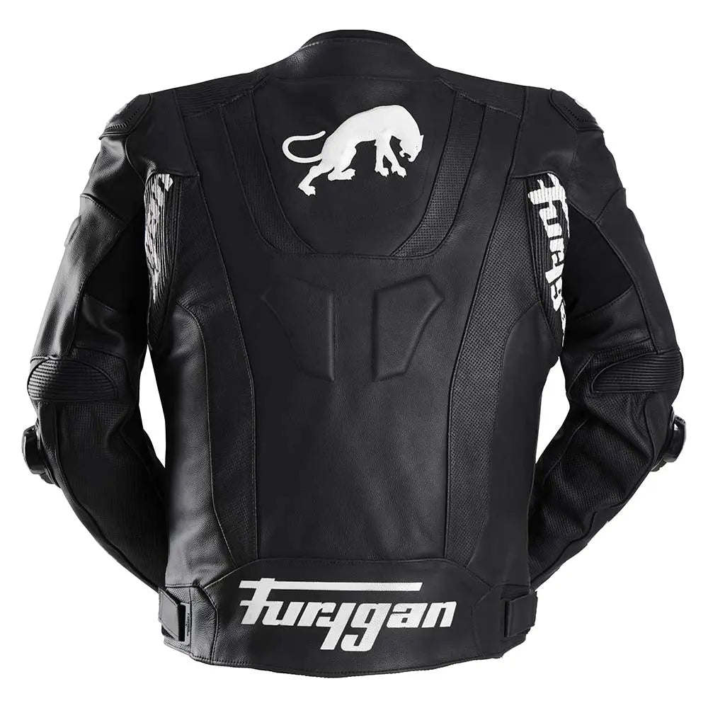 Furygan Raptor Evo 3 Leather Jacket Black / White - FREE UK Shipping, FREE 365 Day Returns | Moto Central