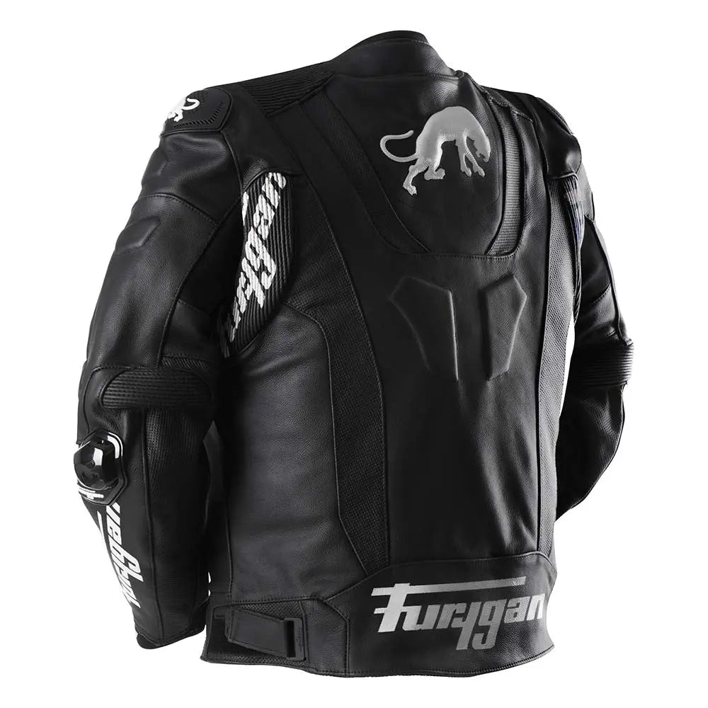 Furygan Raptor Evo 3 Leather Jacket Black / White - FREE UK Shipping, FREE 365 Day Returns | Moto Central