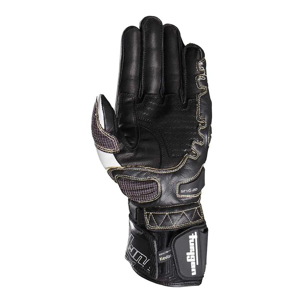 Furygan STYG20 X Kevlar Gloves Black / White - FREE UK Shipping, FREE 365 Day Returns | Moto Central