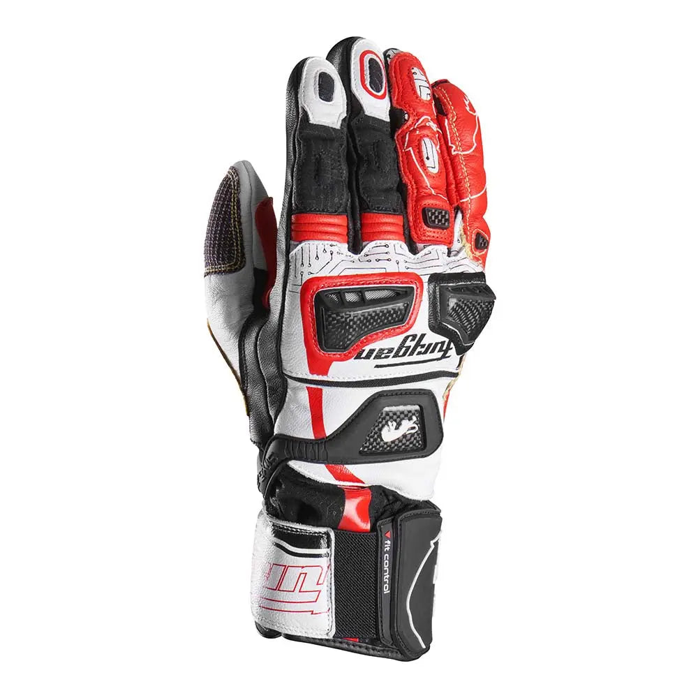 Furygan STYG20 X Kevlar Gloves Red / Black / White - FREE UK Shipping, FREE 365 Day Returns | Moto Central