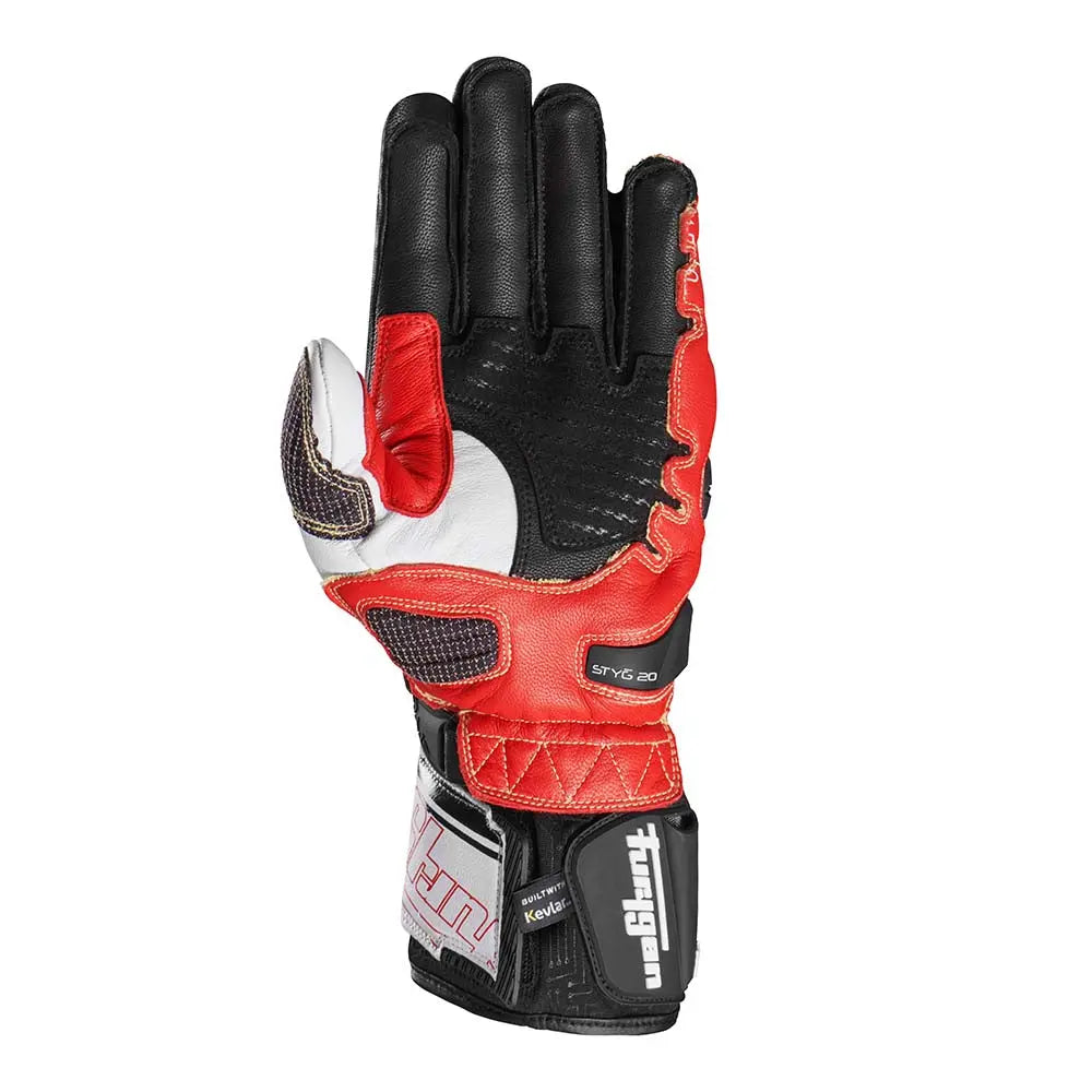 Furygan STYG20 X Kevlar Gloves Red / Black / White - FREE UK Shipping, FREE 365 Day Returns | Moto Central