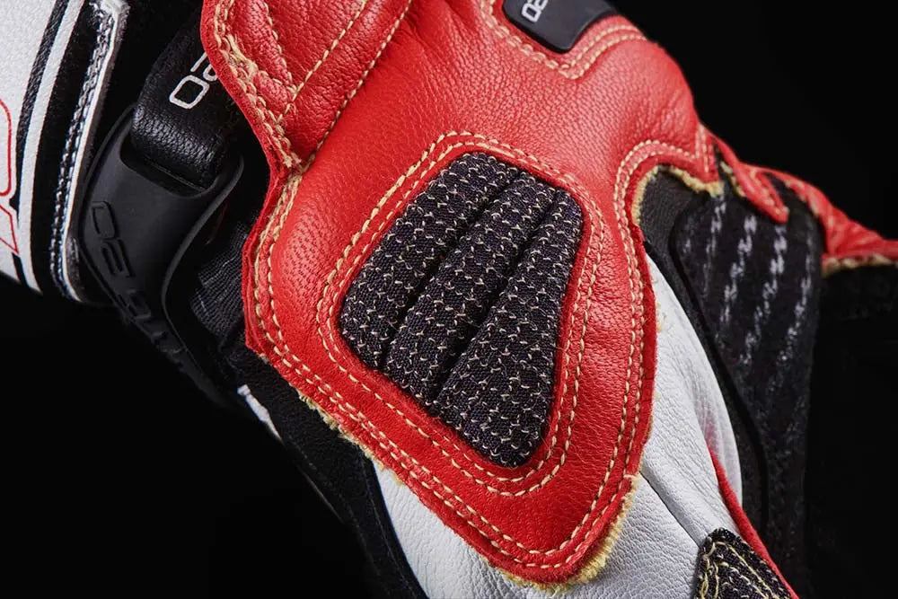 Furygan STYG20 X Kevlar Gloves Red / Black / White - FREE UK Shipping, FREE 365 Day Returns | Moto Central