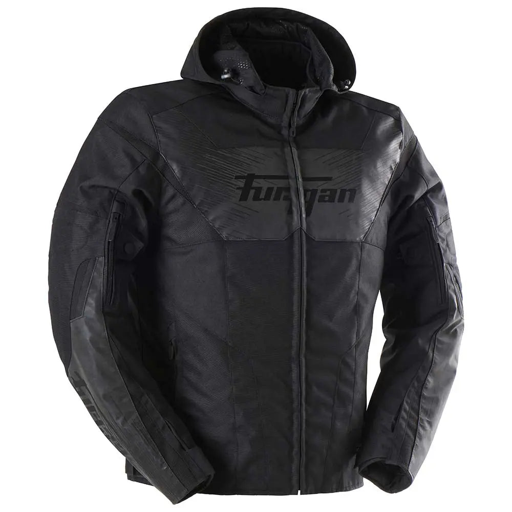 Furygan Shard HV Textile Jacket Black / Reflective Grey - FREE UK Shipping, FREE 365 Day Returns | Moto Central