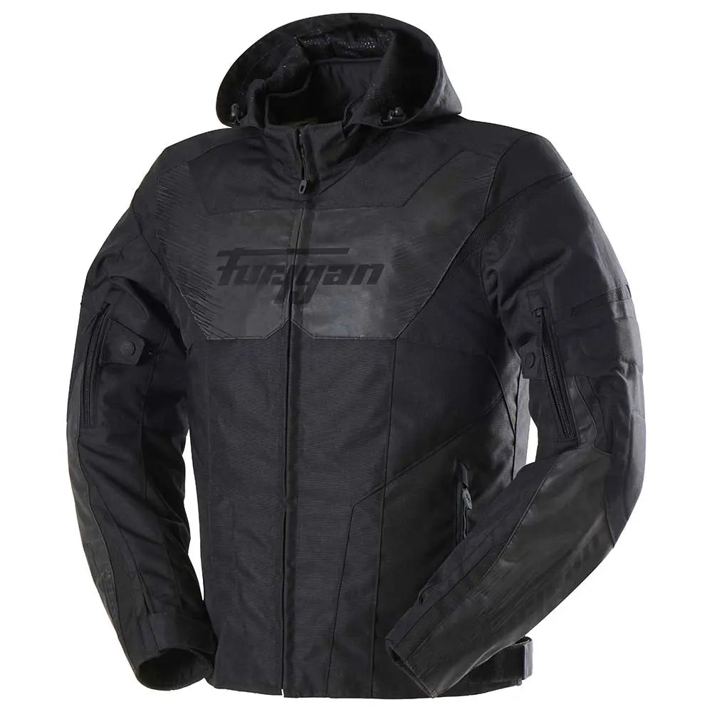 Furygan Shard HV Textile Jacket Black / Reflective Grey - FREE UK Shipping, FREE 365 Day Returns | Moto Central