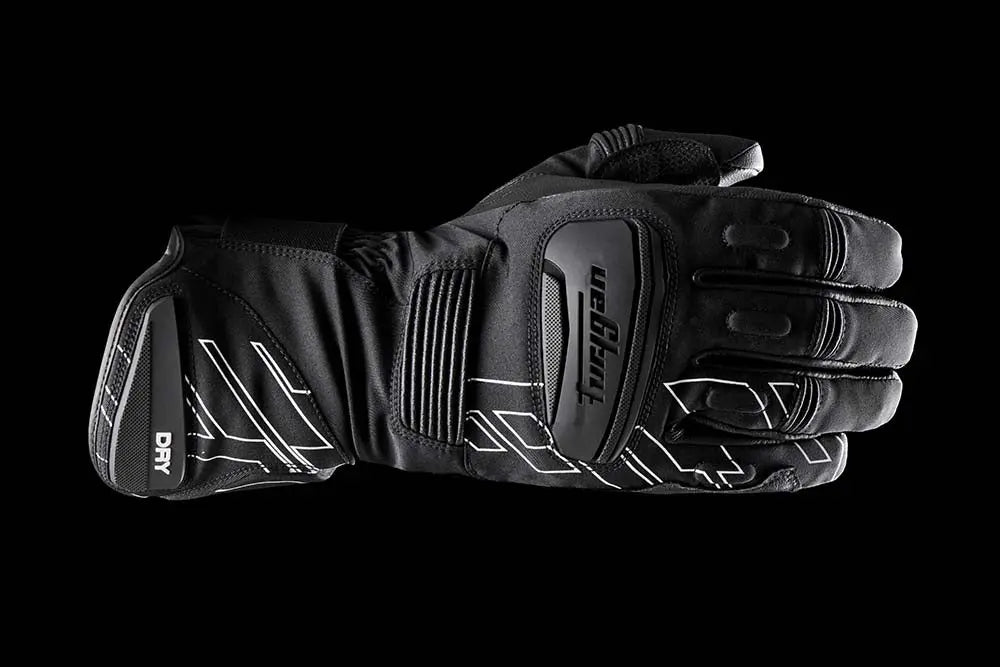 Furygan Starker D3O Primaloft 37.5 Textile Gloves Black / Pearl - FREE UK Shipping, FREE 365 Day Returns | Moto Central