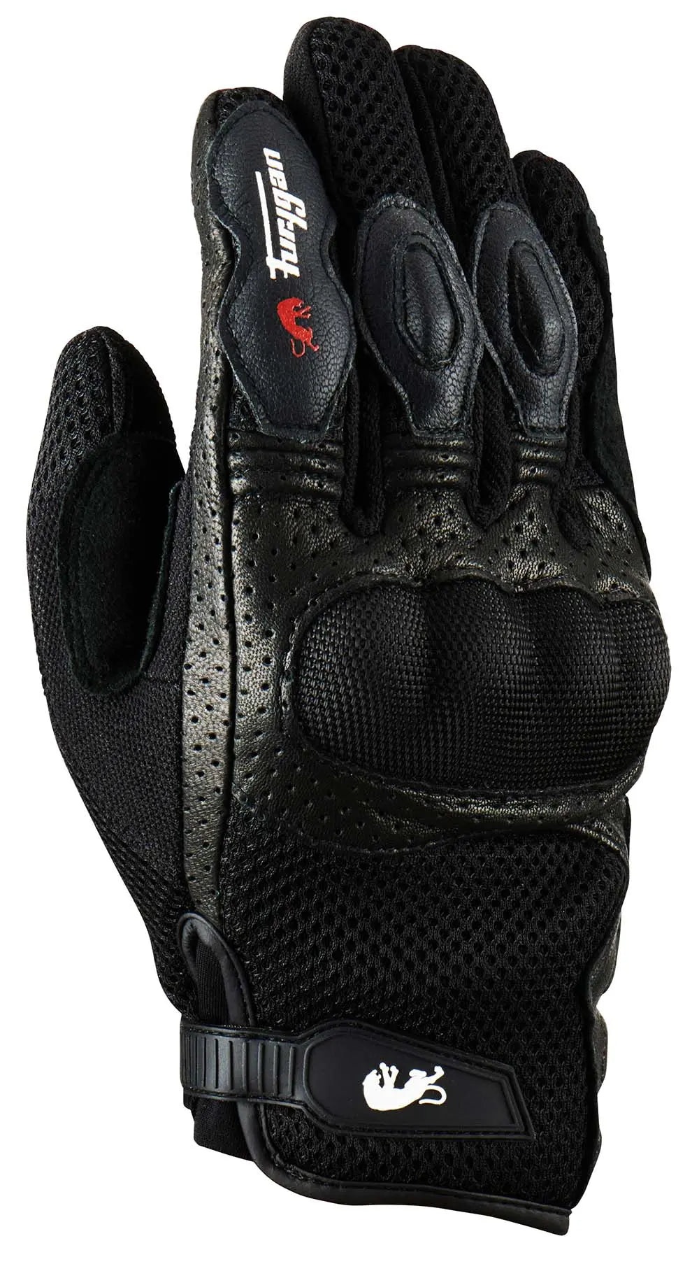 Furygan TD12 Leather & Textile Gloves Black - FREE UK Shipping, FREE 365 Day Returns | Moto Central