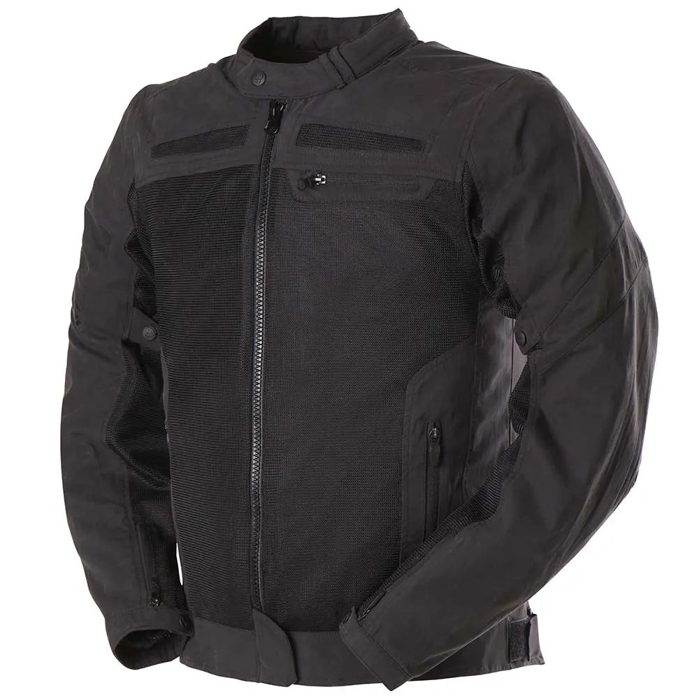 Furygan TX Furyo Vented Textile Jacket Black - FREE UK Shipping, FREE 365 Day Returns | Moto Central