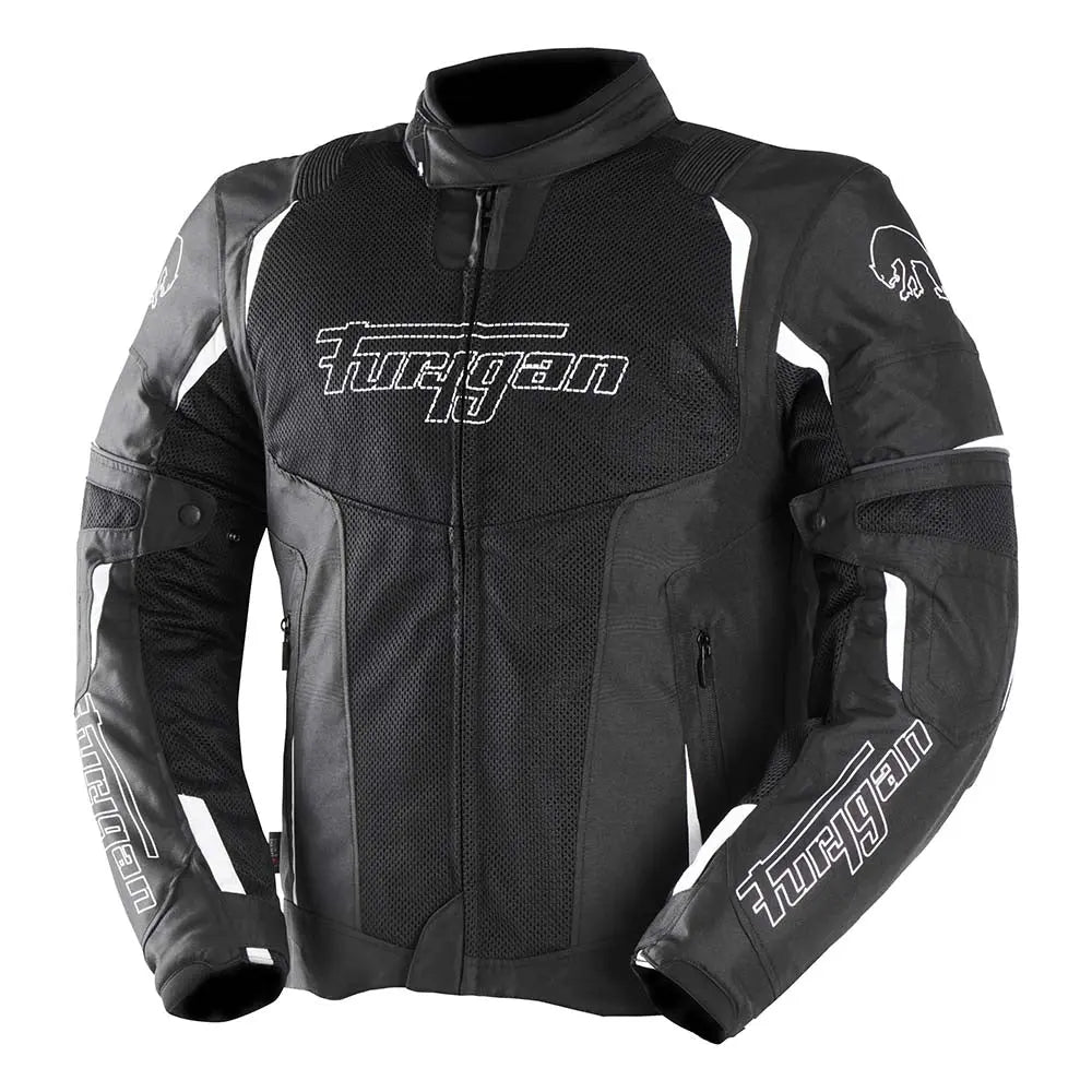 Furygan Ultra Spark 3-In-1 Vented+ Textile Jacket Black / White - FREE UK Shipping, FREE 365 Day Returns | Moto Central