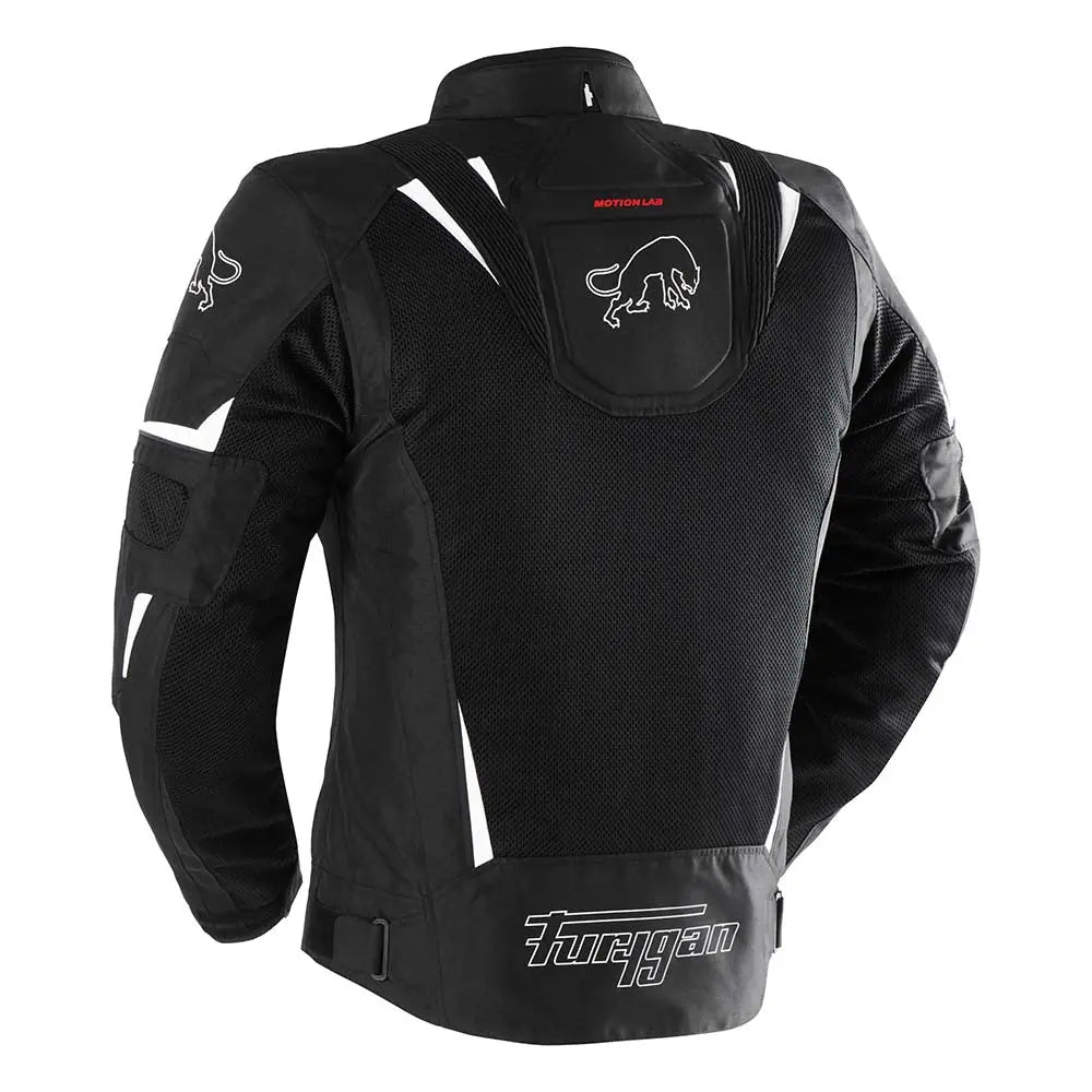 Furygan Ultra Spark 3-In-1 Vented+ Textile Jacket Black / White - FREE UK Shipping, FREE 365 Day Returns | Moto Central