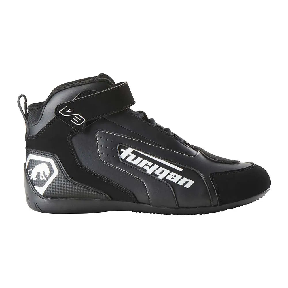 Furygan V3 Shoes Black / White - FREE UK Shipping, FREE 365 Day Returns | Moto Central