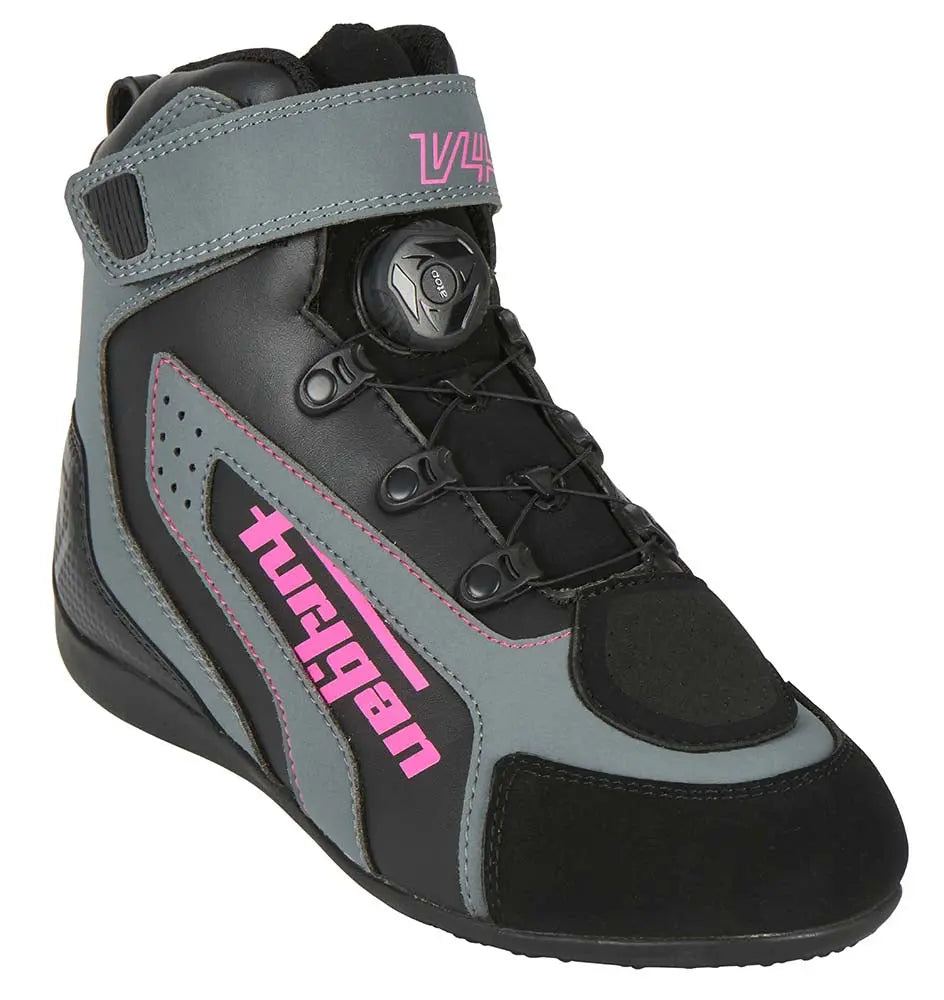 Furygan V4 Easy D3O Ladies Shoes Black / Pink - FREE UK Shipping, FREE 365 Day Returns | Moto Central