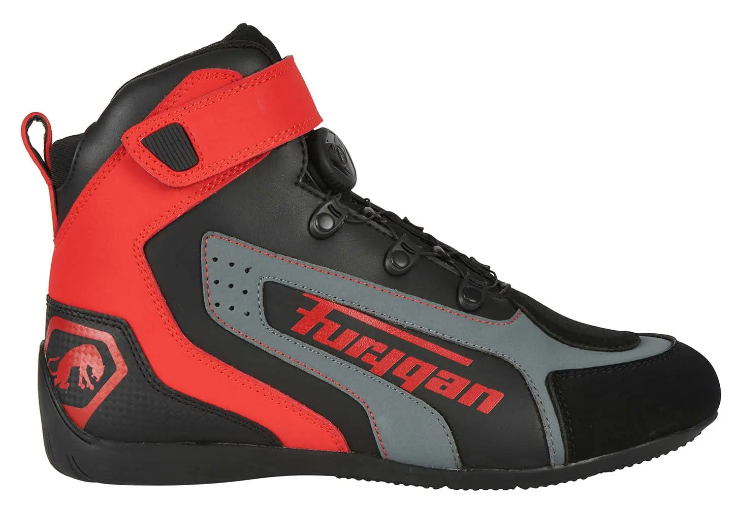 Furygan V4 Easy D3O Shoes Black / Red - FREE UK Shipping, FREE 365 Day Returns | Moto Central